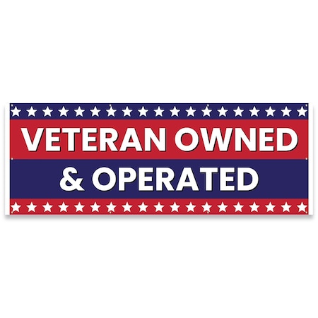 Veteran Owned & Operated Banner Concession Stand Food Truck Single Sided